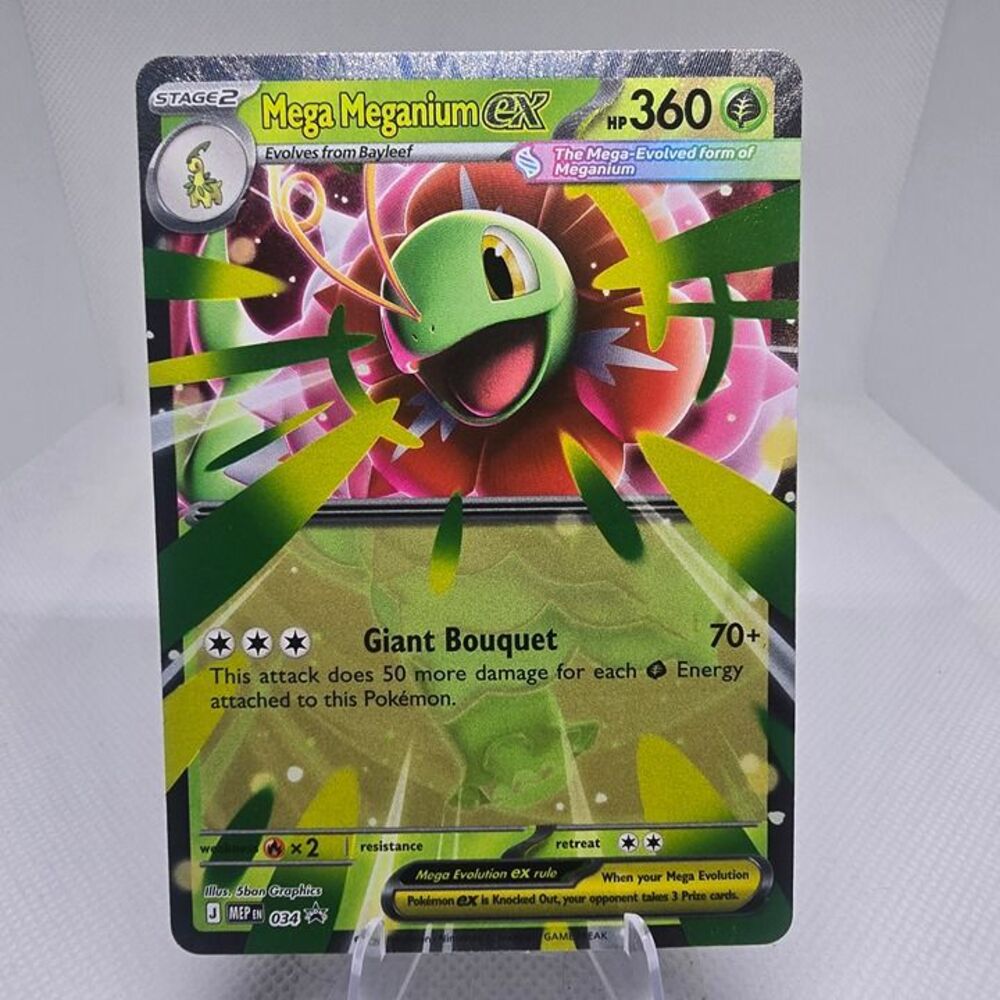 Meganium Mega Evolution Promo 34 Black Star
